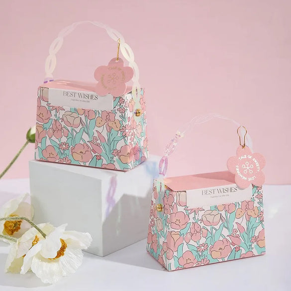 Valentine'S Day Cute Flower Paper Wedding Gift Bags
