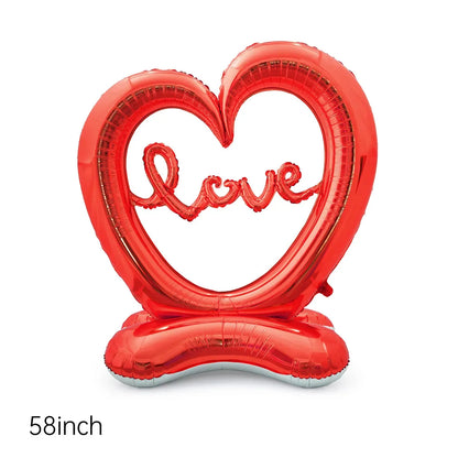 Valentine'S Day Heart Shape Aluminum Film Party Balloons