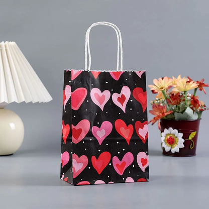 Valentine'S Day Heart Shape Kraft Paper Party Gift Wrapping Supplies