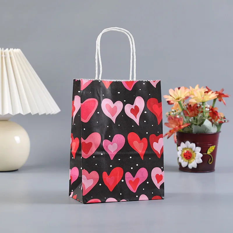 Valentine'S Day Heart Shape Kraft Paper Party Gift Wrapping Supplies