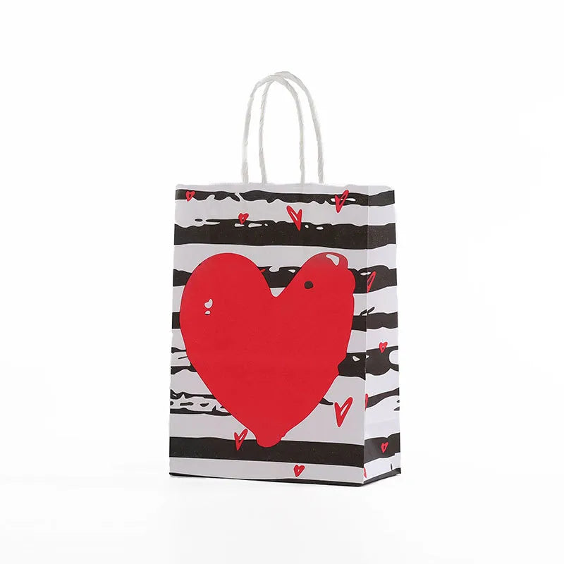 Valentine'S Day Heart Shape Kraft Paper Party Gift Wrapping Supplies