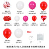 Valentine's Day Love Balloon Decoration Kit With Rose Petals Round Latex And Aluminum Foil Balloons For Wedding Room Backdrop Decor