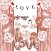 Valentine’s Day Love Balloon Decoration Set With Round Latex And Aluminum Foil Balloons For Wedding Confession And Room Decor