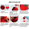 Valentine's Day Love Spiral Hanging Decorations Paper And Pvc Pendant Set For Party Living Room And Wedding Decor