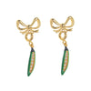 Vegetable Wine Glass Pearl Earrings Copper Electroplating Women's