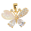 Versatile Butterfly Animal Zodiac Copper Micropaved Pendant Accessories For Women