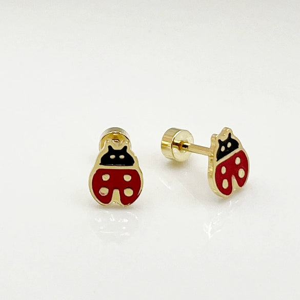 Versatile Daily Multipierced Animal Colorful Flower Stainless Steel Electroplated Women's Earrings