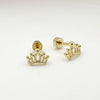 Versatile Daily Multipierced Animal Colorful Flower Stainless Steel Electroplated Women's Earrings