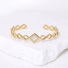 Versatile Geometric Titanium Steel Electroplated Women's Simple Stainless Steel Bracelet