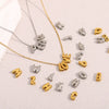Versatile Highend Stainless Steel 18K Gold Plated Hollow Letter Pendant Necklace For Women