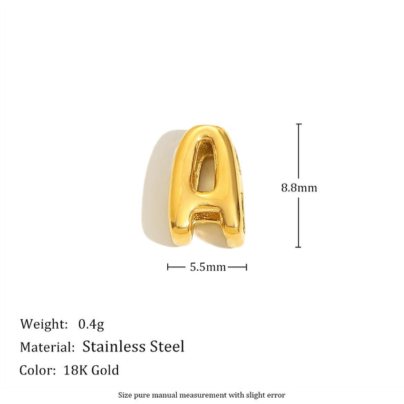 Versatile Highend Stainless Steel 18K Gold Plated Hollow Letter Pendant Necklace For Women