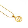Versatile Hollow Constellation Pendant 316L Stainless Steel Clavicle Chain Electroplated Fashion Necklace