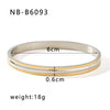 Versatile Irregular Texture Women's Stainless Steel Bracelet Fine Version Electroplated Titanium Steel Hand Jewelry