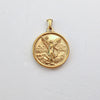 Versatile Pendant Necklace With Serpentine Rose Coin Melon Buckle Woolen Chain Titanium Steel 18K Gold Plated