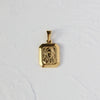Versatile Pendant Necklace With Serpentine Rose Coin Melon Buckle Woolen Chain Titanium Steel 18K Gold Plated