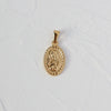 Versatile Pendant Necklace With Serpentine Rose Coin Melon Buckle Woolen Chain Titanium Steel 18K Gold Plated