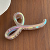 Versatile Plastic Resin Electroplated Hair Clip For Women