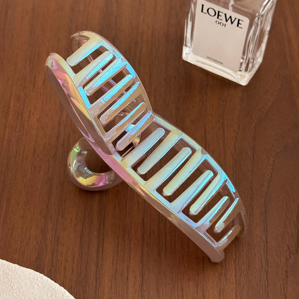 Versatile Plastic Resin Electroplated Hair Clip For Women