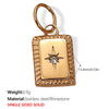 Versatile Trendy Jewelry Pendant 316L Stainless Steel Fivepointed Star Green Rhinestone Electroplating Design
