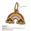 Versatile Trendy Jewelry Pendant 316L Stainless Steel Fivepointed Star Green Rhinestone Electroplating Design