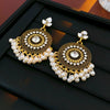 Vintage Alloy Earrings With Geometric Pattern And Electroplating For Women