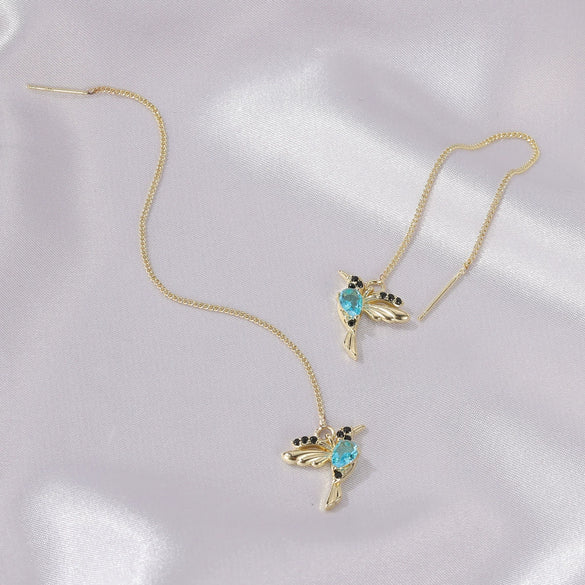 Vintage Animal Zodiac Copper Gold Plated Earrings For Women