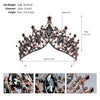 Vintage Baroque Rhinestone Crown Headpiece For Women Luxury Bridal Wedding Hair Accessory With Elegant Retro Detailing
