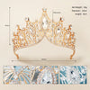 Vintage Baroque Rhinestone Crown Headpiece For Women Luxury Bridal Wedding Hair Accessory With Elegant Retro Detailing