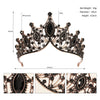 Vintage Baroque Rhinestone Crown Headpiece For Women Luxury Bridal Wedding Hair Accessory With Elegant Retro Detailing