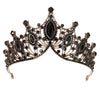 Vintage Baroque Rhinestone Crown Headpiece For Women Luxury Bridal Wedding Hair Accessory With Elegant Retro Detailing