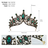 Vintage Baroque Rhinestone Crown Headpiece For Women Luxury Bridal Wedding Hair Accessory With Elegant Retro Detailing