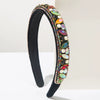 Vintage Baroque Style Rhinestone Headband Diamond Processed Women's Hair Accessory