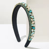 Vintage Baroque Style Rhinestone Headband Diamond Processed Women's Hair Accessory