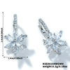 Vintage Copper Lotus Zircon Earrings