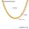 Vintage Donut Rhinestone Earrings And Double Layer Necklace Set In Stainless Steel With Electroplating For Women