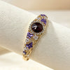 Vintage Enamel Butterfly Gemstone Bangle For Women With Openwork Filigree And Plated Open Bracelet Design