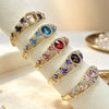 Vintage Enamel Butterfly Gemstone Bangle For Women With Openwork Filigree And Plated Open Bracelet Design