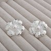 Vintage Exaggerated Geometric Flower Earrings For Women Electroplated Copper Statement Jewelry