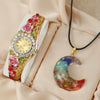 Vintage Fashion Cloisonne 3D Blooming Women's Alloy Bracelet Quartz Watch With Gravel Pendant And Stainless Steel Buckle