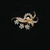 Vintage Flower Brooch Zinc Alloy Electroplated For Women And Unisex