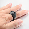 Vintage Geometric Cross Ring For Men And Unisex Titanium Steel Stainless Steel Electroplated Statement Ring