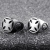 Vintage Geometric Cross Ring For Men And Unisex Titanium Steel Stainless Steel Electroplated Statement Ring