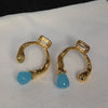 Vintage Geometric Die Cast Earrings With Electroplated Finish Antique Inspired Unisex Fashion Jewelry
