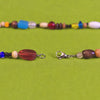Vintage Geometric Evil Eye Glass Bead Necklace With Electroplated Bead Chain For Women