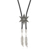 Vintage Geometric Handmade Turquoise Alloy Pendant Unisex Necklace With Regular Chain