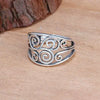 Vintage Geometric Metal Ring With Electroplated Celtic Pattern For Unisex Jewelry Wholesale