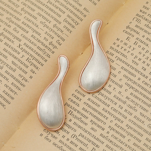 Vintage Geometric Metal Statement Earrings For Women Exaggerated Simple Fashion Jewelry For Wholesale