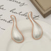 Vintage Geometric Metal Statement Earrings For Women Exaggerated Simple Fashion Jewelry For Wholesale