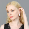 Vintage Geometric Metal Statement Earrings For Women Exaggerated Simple Fashion Jewelry For Wholesale