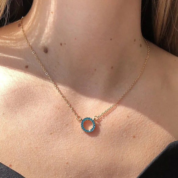Vintage Geometric Simple Full Rhinestone Necklace